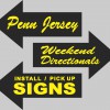 Penn Jersey Weekend Directional Signs